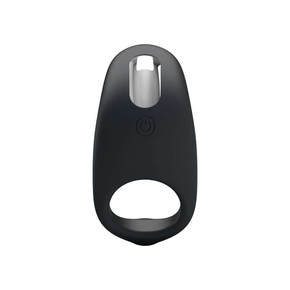 Party Up KING Rechargeable Cock Ring - Black USB Rechargeable Cock Ring
